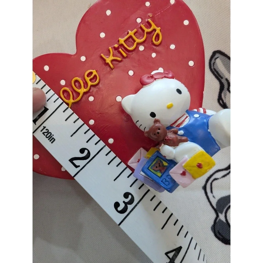 Vintage Hello Kitty Pencil Holder 1997 Red Heart Polkadot 1st Edition